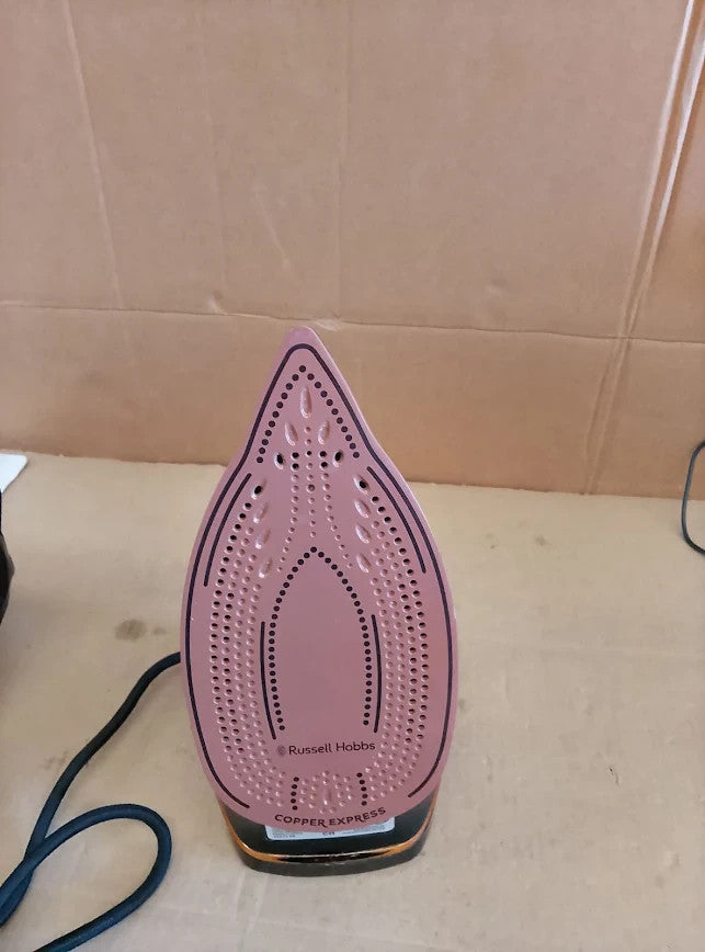 Russell Hobbs Steam Iron Copper Infused Soleplate 150g Steam 2600W 23975