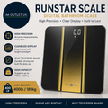 RunStar Scale Body Weight Digital Bathroom Scale High Precision Clear LED