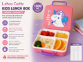 Lehoo Castle Lunch Box Kids 1300ml Toddler Bento Lunch Containers Jar Spoon
