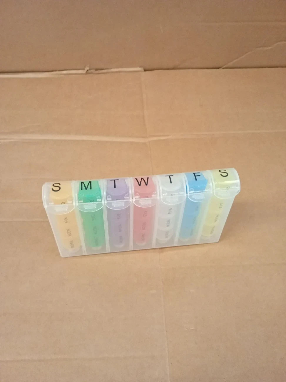 Alyvisun 7 Day Pill Box Organiser 4 Times A Day Weekly Tablet Travel New