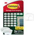 Command Outdoor Decorating Clips 26 Hooks 30 Adhesive Strips Transparent New