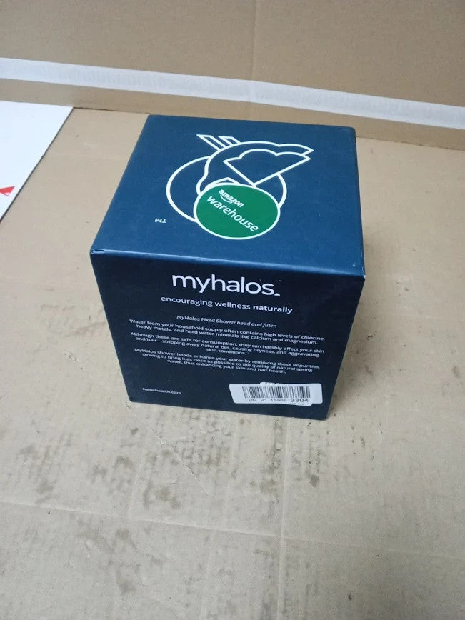 MyHalos Shower Filter Hard Water UK High Pressure Fixed Head Reduce Chlorine