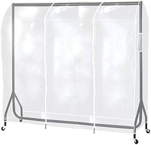 The Shopfitting Shop Clear 6ft Clothes Rail Protective Cover Garment Hanging