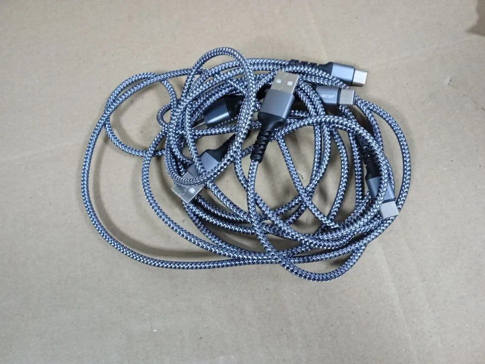 Ghntjap USB C Charger Cable 3 Pack Cable 3A Fast Charging Nylon Braid New