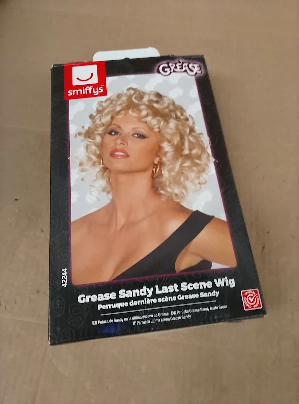 Smiffys Officially Licensed Grease Sandy Last Scene Wig Curly 10.24x6.3x2.95in