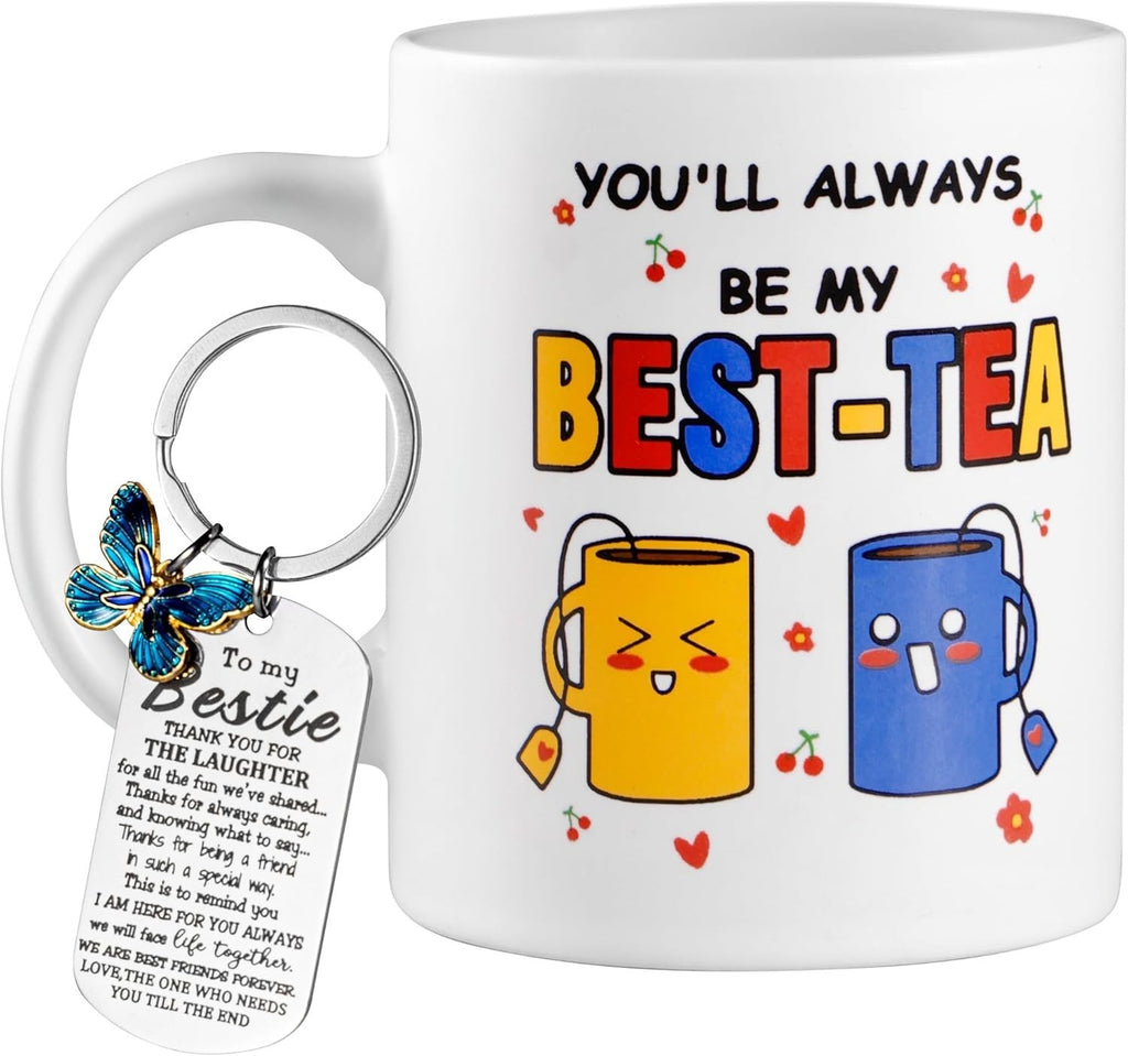 Azrra Friend 11 Oz Mug Keychain Best Friend Birthday Christmas Gifts Women New