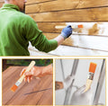 Lfbest 34 Pieces Paint Glue Professional Wooden Handle Gloss Brush 1/2in New
