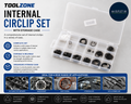 Toolzone Internal Circlip Set With Case Black