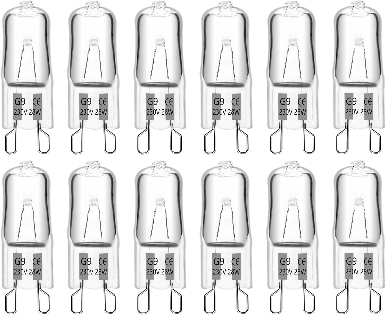G9 Halogen Light Bulbs 230v 28w Dimmable 370lm Warm White 2700k 360 Beam A New