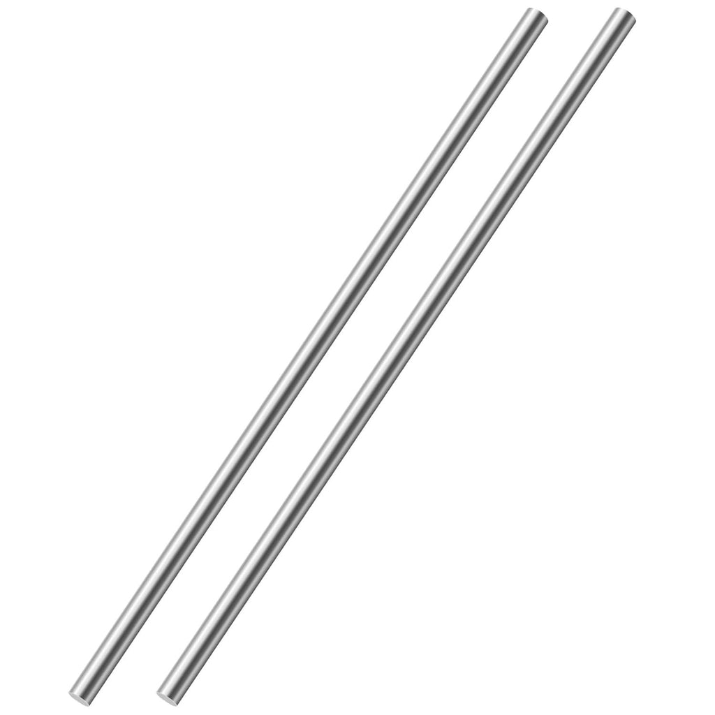 OFFCUP Stainless Steel Round Rods 8mmx300mm Metal Bar Stock Design 2 Pieces New