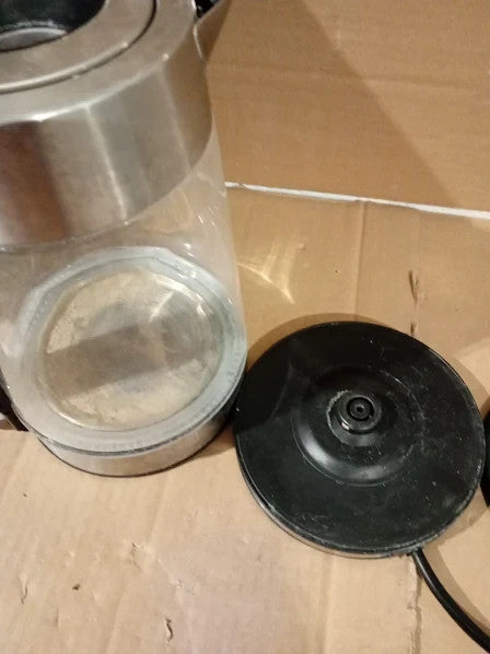 Daewoo 1.7L 3000W Easy Fill Kettle Illuminated Glass Body 360 Swivel Base