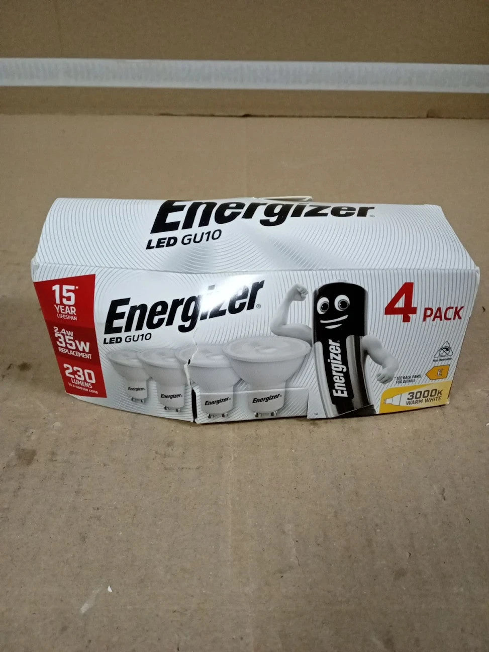 LED GU10 Spotlight Bulb 2.4W Energy Efficient Light Bulb 4 Pieces White New