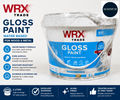 WRX Trade Gloss Paint Water Based Black 5L Liquid Fast Drying