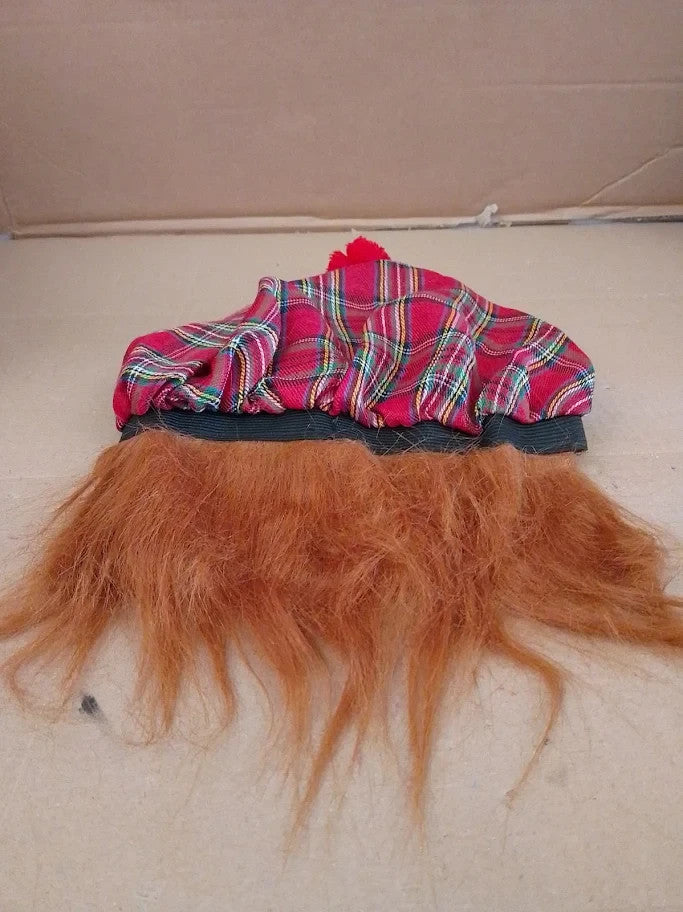 Red Tartan Scots Hat Ginger Hair Classic Parties Scottish Pride Halloween New