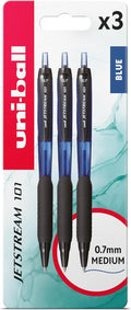 Uniball Jetstream 101 Retractable Blue Ballpoint Gel Pens. 0.7mm Tip New