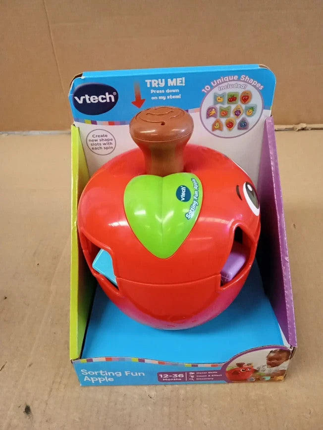 VTech Sorting Fun Apple Shape Sorter Educational Learning Toy Birthday 1+