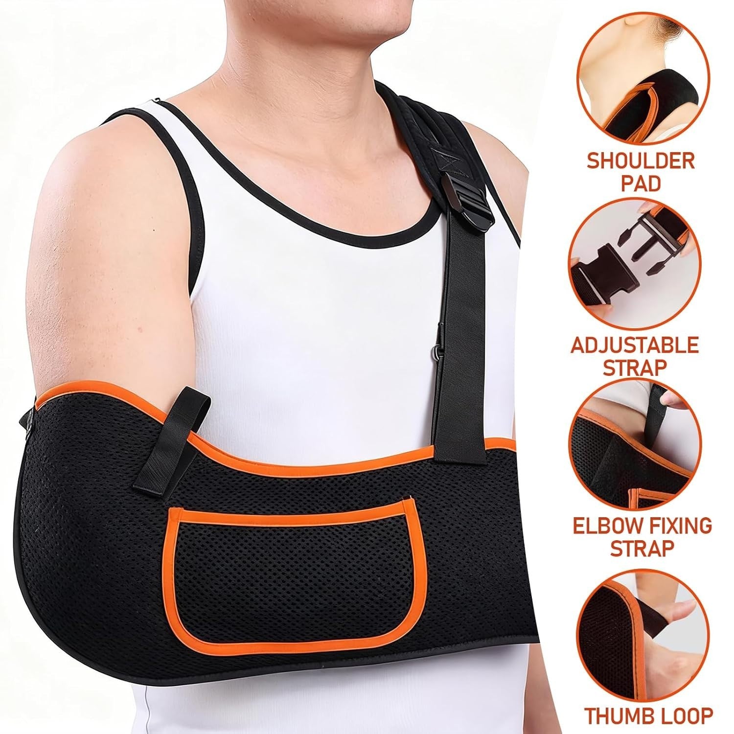 Arm Sling Women Men Enhanced Size Reversible Adjustable Sling Arm New