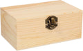 Healifty Wooden Storage Box Lid Decorative Jewellery Organiser Rectangle New