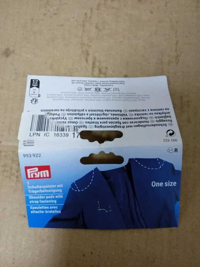 Prym Raglan Shoulder Pad Charmeuse Black 15x12.5x4.5 New