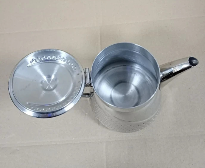 Cafe Ole AHT-024 Stainless Steel Tea Pot Silver Premium Materials Heavy Duty