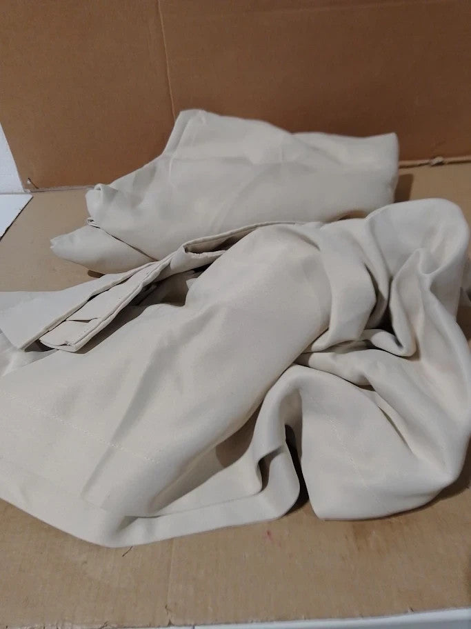 Hpd Half Price Drapes Room Darkening Curtains 50x120 Long Bedroom Cream New