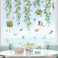Decalmile Spring Hanging Vine Double Sided Window Clings Green Leaves New