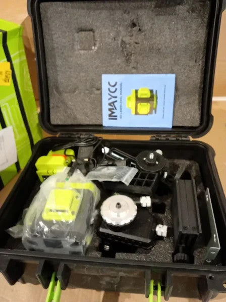 Imaycc Laser Green Self Leveling 16 Lines 4Dx360 Brightness 12.4x10.4cm New