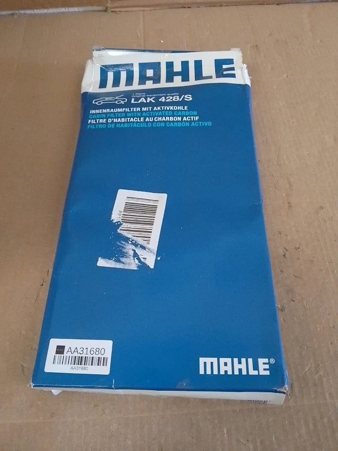 Mahle Lak 428 S Interior Cabin Air Filter Carbon Activated Pollen Filter