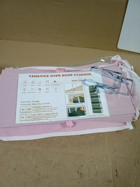 Tahavice Baby Over Door Storage 5 Pockets Hanging Storage 6.5x15x55in New