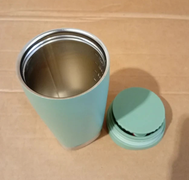 Smash Stainless Steel Travel Coffee Mug 350ml 12oz Twist Lock Sage Design New