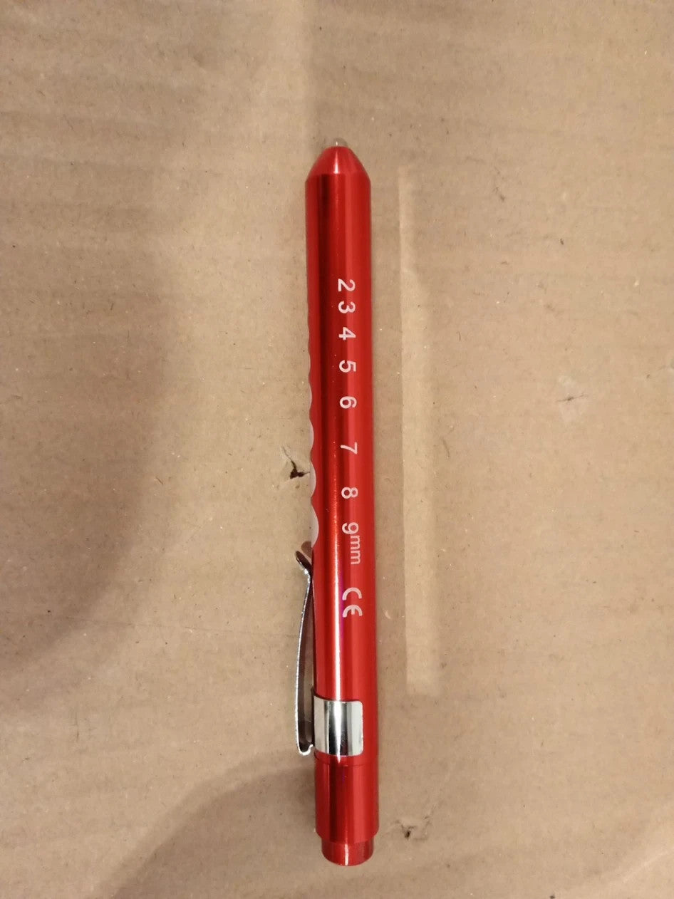 LED Medical Diagnostic Pen Light Nurse Doctor Medical Gift PL05 Red 20x20x150mm