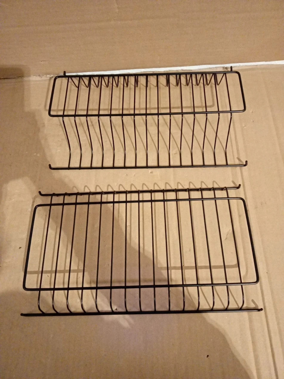 Niffgaff 2 Tier Black Dish Drying Rack Kitchen Countertop Stainless Steel