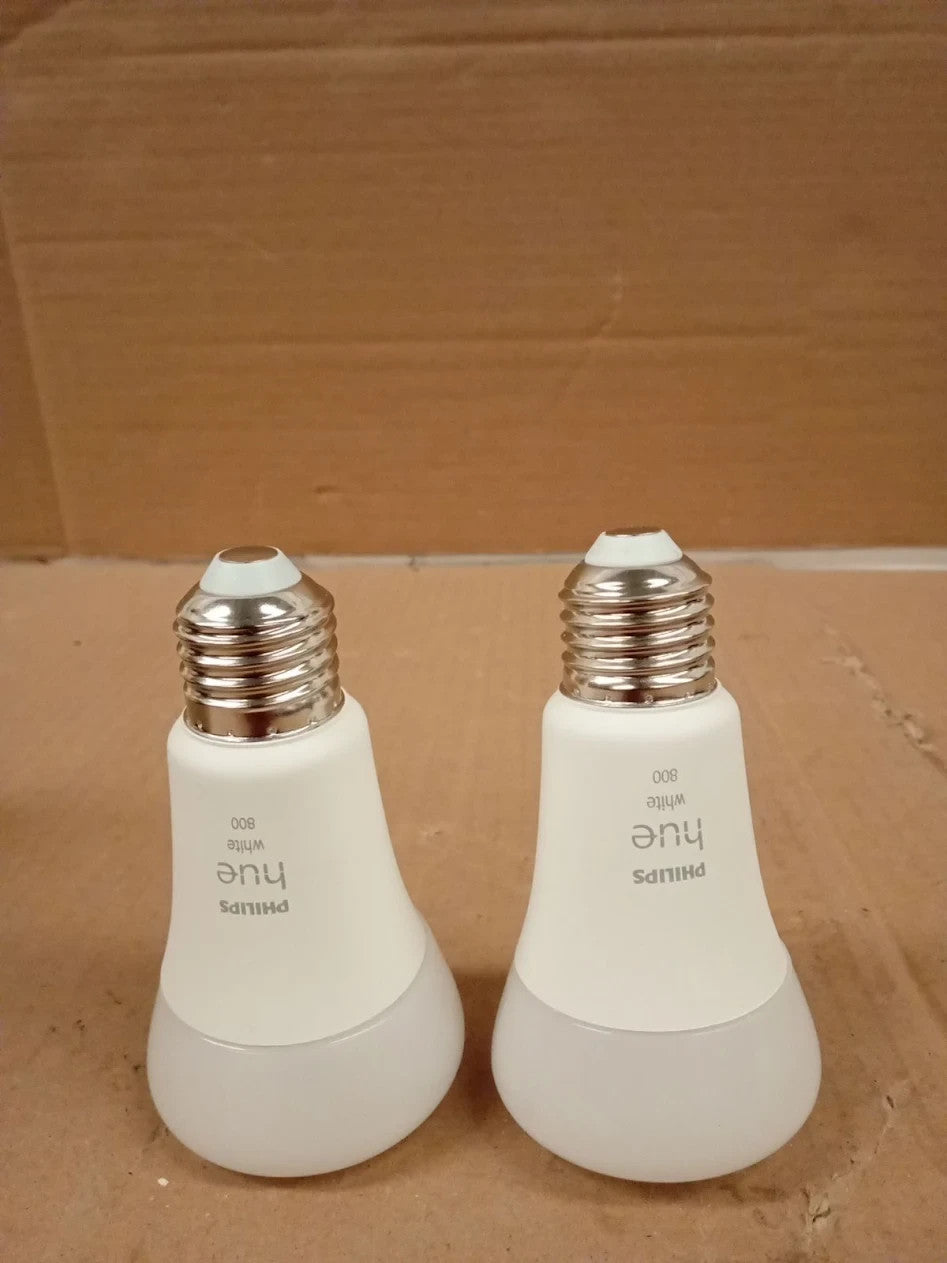 Philips Hue White Smart Light Bulb 60W 2 Pack Alexa Google Assistant Apple New