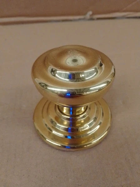 Amig Brass Door Knob Steel Handle 70mm Diameter Elegant Polished 3.54x3.54in