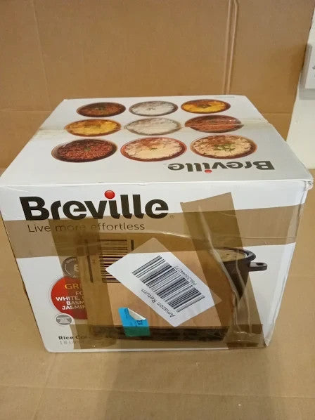 Breville Electric Rice Cooker 1.8L 10 Cup Serves Up To 8 People 29.5x29.5x25cm