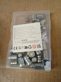20pcs Miniature Mini Warm White Micro LED Lights Extra Battery 1.5x1cm