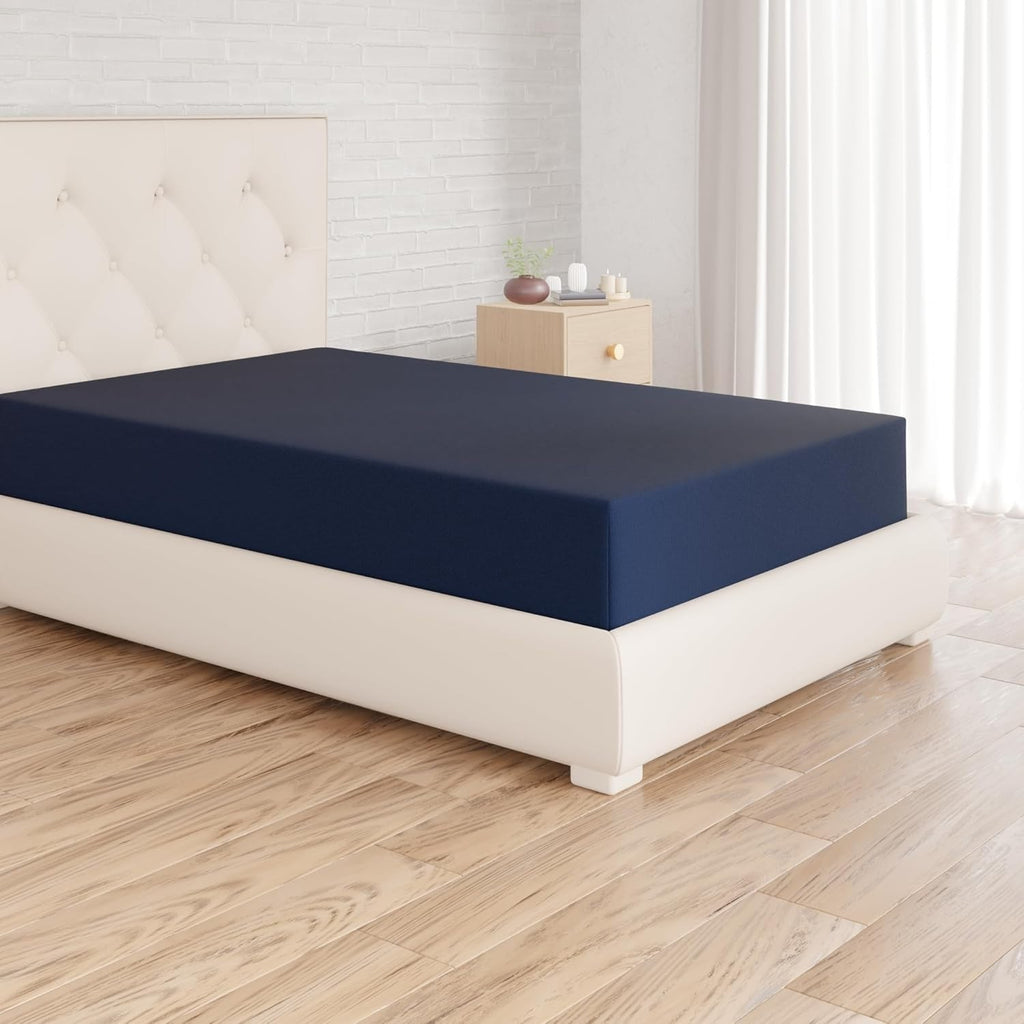 Amazon Basics Soft Microfibre Single Fitted Sheet Deep Pocket 12in 30cm New