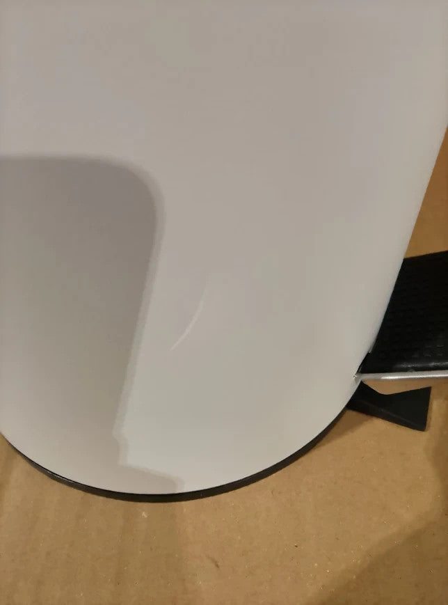 Habitat 3 Litre Capacity Step Bin Matt White 25.1x22x16.8cm