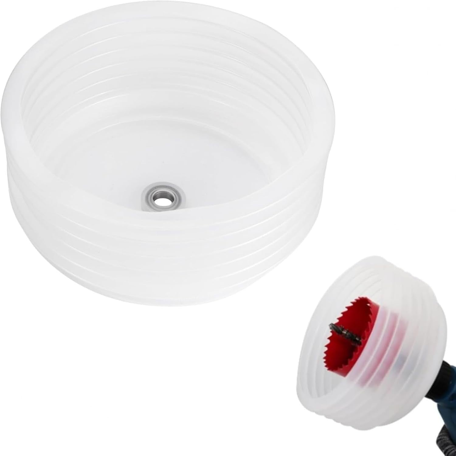 Hole Saw Dust Shield Silicone Bowl Drill Cover Easy Operate 0.63-4.92in New