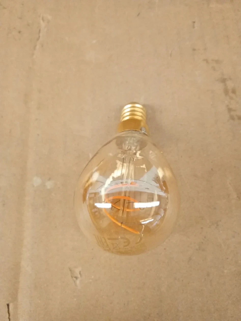 Philips Vintage Amber Spiral P45 Bulb Dimmable Flicker Free EyeComfort 180 Lumen