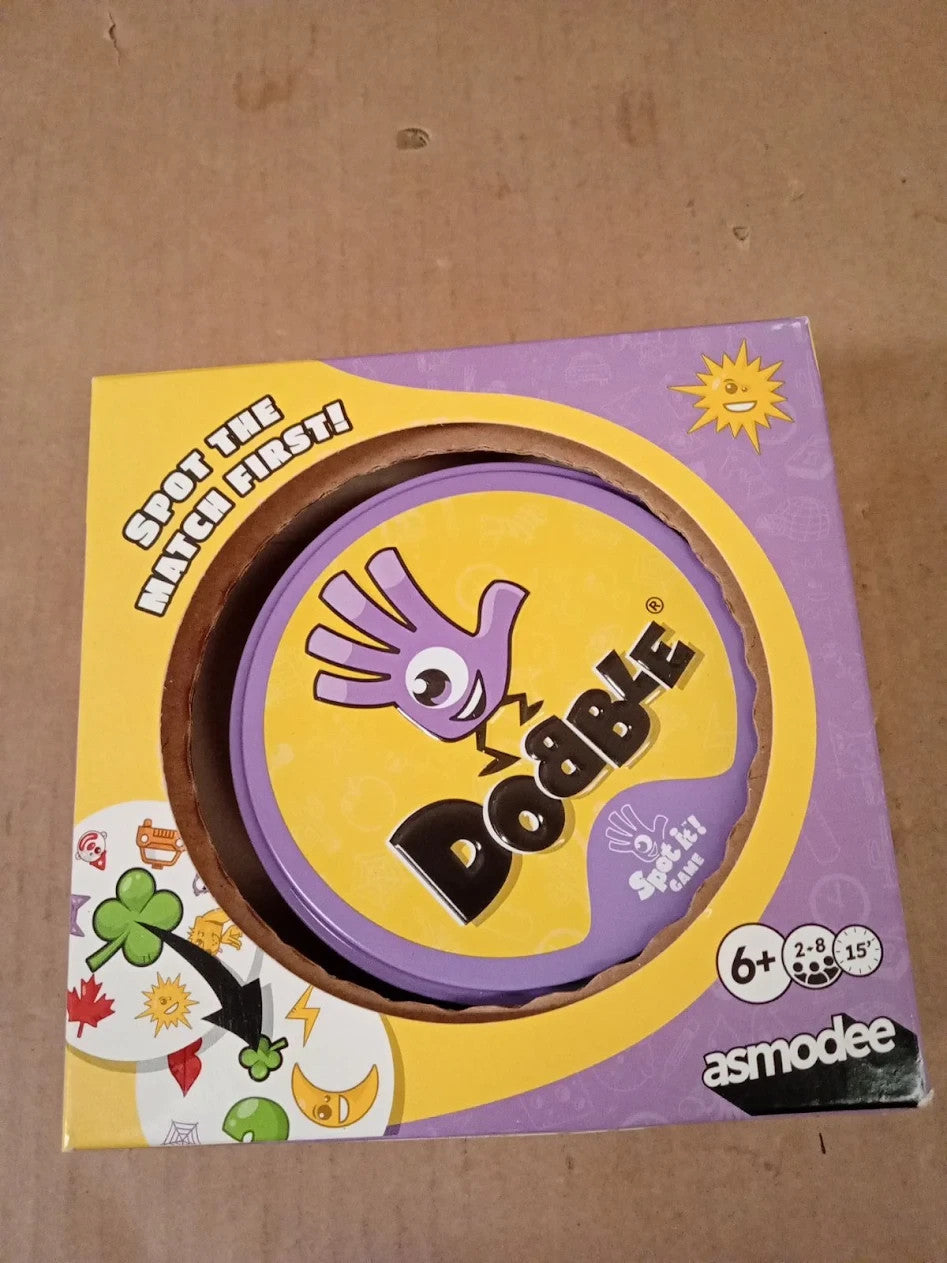 Asmodee Dobble Fun Family Card Game 2-8 Players 15min. Play Time 6+ Tin Box New