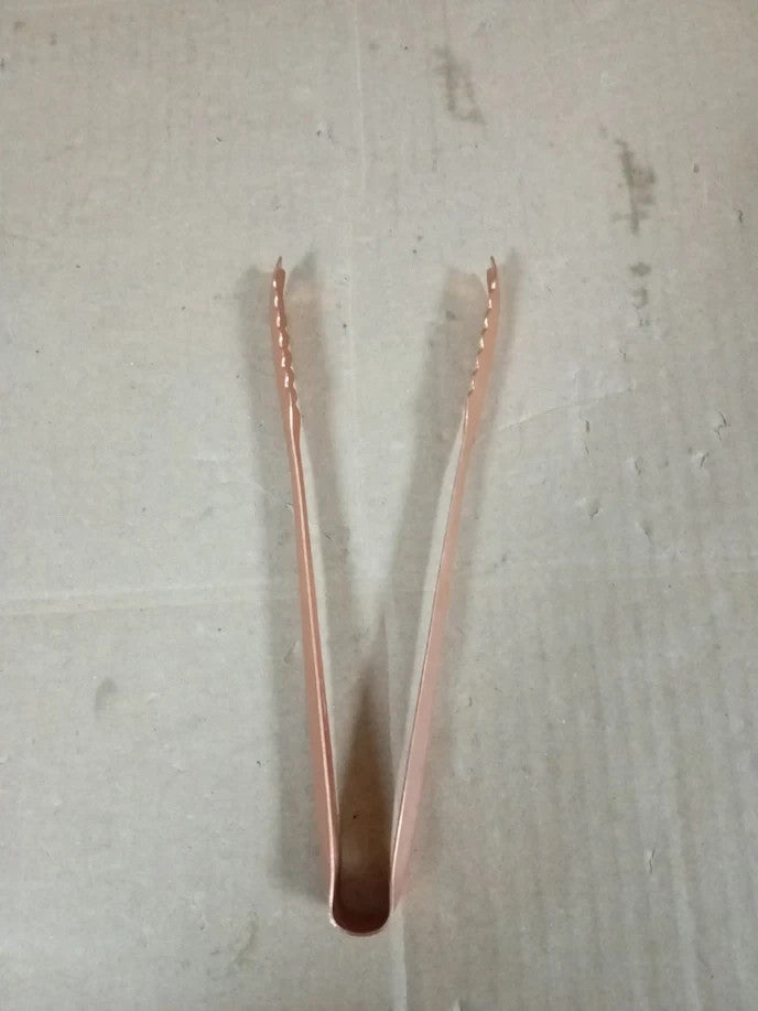 GenWare Copper Coating Finish Ice Tongs Single Stainless Steel Bar Tool Durable