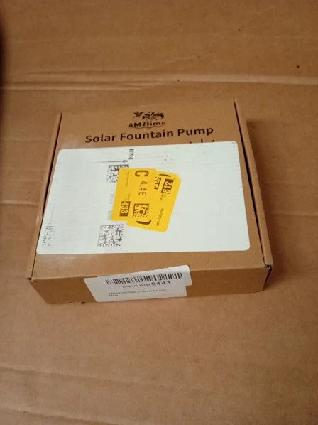 Amztime 1.4W Solar Bird Water Fountain Bath Outdoor Pond Pump 6.7x6.5x1.7in