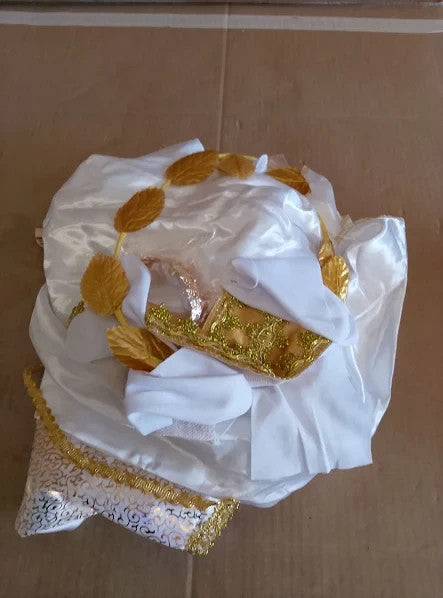 Owdenuy Roman Toga Costume Ancient Greek Goddess Crown Standard New