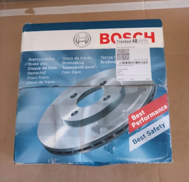Bosch BD1592 Rear Brake Discs Set 279.9mm Solid Pair ECE R90 Certified Design