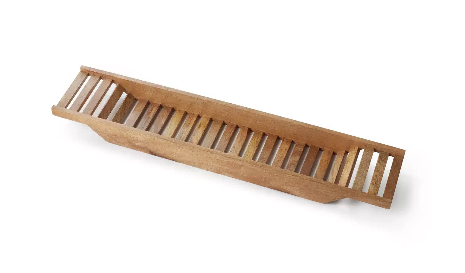 Habitat Mango Wood Bath Bridge Brown Crafted 6x75x15cm New
