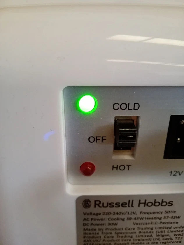 Russell Hobbs RH4CLR1001 4L 6 Can Portable Mini Cooler Warmer For Drinks White