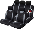 Sakura Car Seat Headrest Covers Carnaby Grey SS5398 Full Set Universal Size New