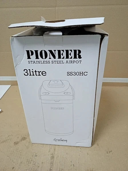 Pioneer 3.0L Stainless Steel Lever Airpot Leakproof Flask Hot Cold Drinks