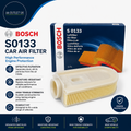 Bosch S0133 Car Air Filter Separates Particles  Air Intake Moisture Resistant